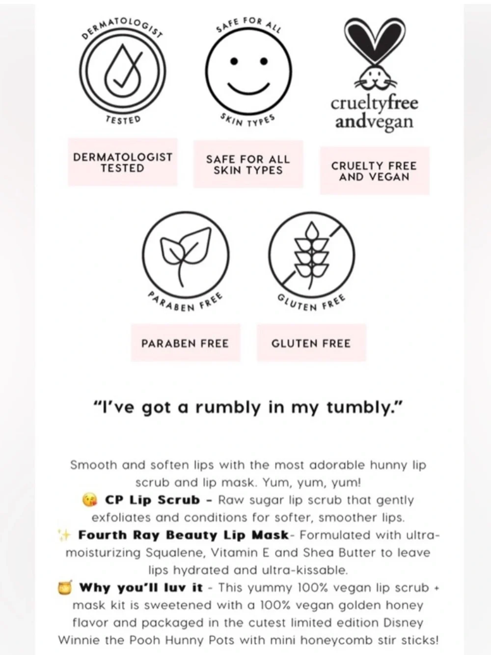 Colourpop Disney Winnie the Pooh Hunny Pot Lip Scrub & Mask Duo 🍯